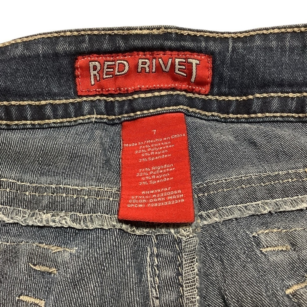 RED RIVET‎ Low Rise Bootcut Jeans - Size 7 - Picture 9 of 9